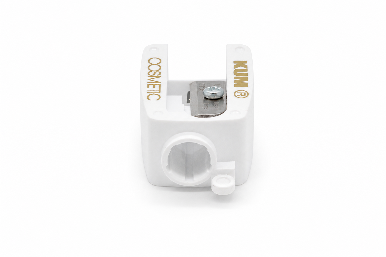 KUM Revolution sharpener, straight-on view of the grooved cone